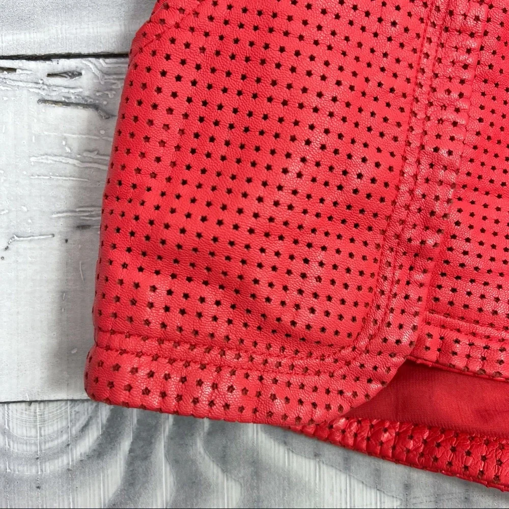 ❌SOLD❌Rebecca Minkoff Perforated Leather Shorts - Picture 2 of 9